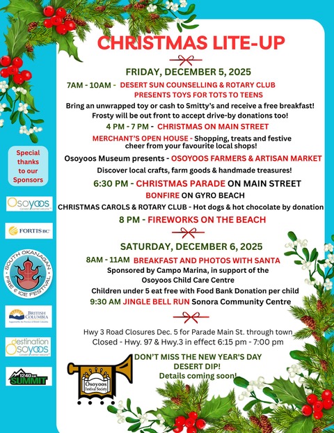 CHRISTMAS LITE-UP – DECEMBER 5th & 6th, 2025